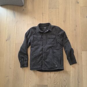 Volcom Dark Gray Quilted Shirt Jacket L